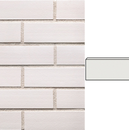 Клинкерная облицовочная угловая плитка King Klinker Dream House для НФС, 29 Just white, 240*71*115*14 мм