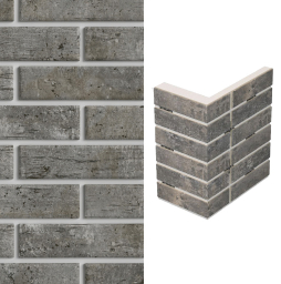 Термопанель для оконной перемычки ППС с клинкерной плиткой 8,5 мм BestPoint Exclusive Cement Dark, 235/385*470*50 мм