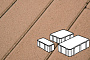 Плитка тротуарная Готика Profi, Новый Город, оранжевый, частичный прокрас, б/ц, толщина 80 мм, комплект 3 шт
