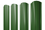 Штакетник Полукруглый Slim фигурный 0,45 PE RAL 6002 лиственно-зеленый