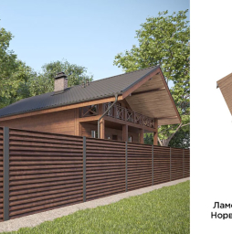 Забор-жалюзи Aquasystem Printech, Classic, Норвежский тис, гладкая