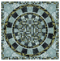 Клинкерная декоративная вставка Gres Aragon Roseton Geo Acero, 650*650*16 мм
