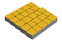 Плитка тротуарная SteinRus Аттика, гладкая, желтый, толщина 60 мм