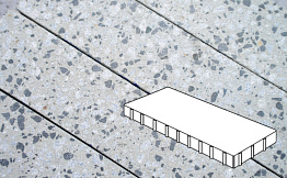 Плита тротуарная Готика Granite FINERRO, Грис Парга 800*400*80 мм