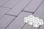 Плитка тротуарная Готика Profi, Экопарковка, белый, частичный прокрас, б/ц, 600*400*100 мм