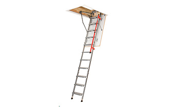 Металлическая лестница FAKRO LML Lux, высота 3050 мм, размер люка 860*1300 мм