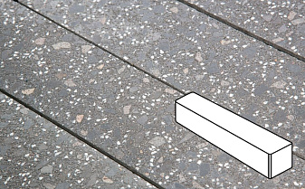 Плитка тротуарная Готика, City Granite FINO, Ригель, Ильменит, 360*80*100 мм