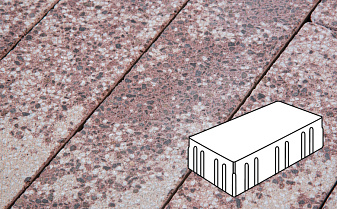 Плитка тротуарная Готика, City Granite FINERRO, Скада без фаски, Сансет, 225*150*100 мм