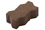 Плитка тротуарная Меликонполар Волна В.5.Ф.8, темно-коричневый, 225*112,5*80 мм