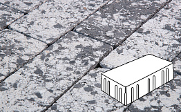 Плитка тротуарная Готика, Granite FINERRO, Скада без фаски, Диорит, 225*150*100 мм