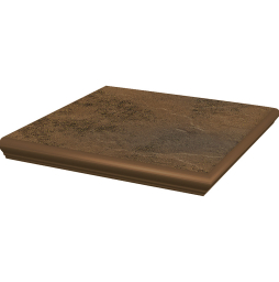 Клинкерная угловая ступень с капиносом Paradyz Semir, Beige, 330*330*11 мм