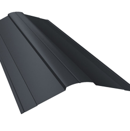 Планка конька фигурного 100*100 мм Grand Line Satin Matt TX RAL 7024, 3 м