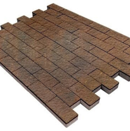 Плитка тротуарная SteinRus Прямоугольник Б.6.П.6, Old-age, ColorMix Штайнрус, 200*100*60 мм