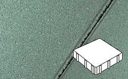 Плитка тротуарная Готика Profi, Квадрат, зеленый, частичный прокрас, б/ц, 300*300*80 мм