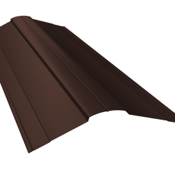 Планка конька фигурного 100*100 мм Grand Line Rooftop Бархат RAL 8017, 2 м