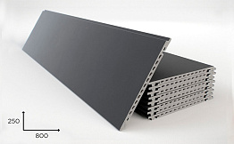 Керамогранитная плита Faveker GA16 для НФС, Negro, 800*250*18 мм
