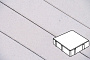 Плитка тротуарная Готика Profi, Квадрат, кристалл, частичный прокрас, б/ц, 200*200*80 мм
