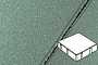Плитка тротуарная Готика Profi, Квадрат, зеленый, частичный прокрас, б/ц, 200*200*60 мм
