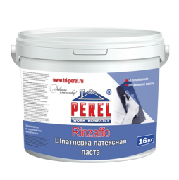 Готовая акриловая финишная шпаклевка Perel Rinzaffo, 16 кг