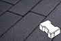 Плитка тротуарная Готика Profi, Катушка, суперчерный, частичный прокрас, с/ц, 200*165*60 мм