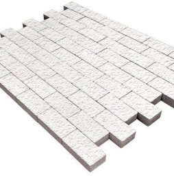 Плитка тротуарная SteinRus Прямоугольник Б.6.П.6, Old-age, белый, 200*100*60 мм