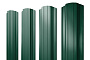 Штакетник Прямоугольный фигурный Drap TX RAL 6005 зеленый мох