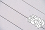 Плитка тротуарная Готика Profi, Газонная решетка, кристалл, частичный прокрас, б/ц, 450*225*80 мм