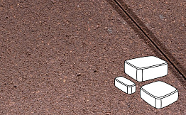 Плитка тротуарная Готика Profi, Классика, оранжевый, полный прокрас, с/ц, толщина 60 мм, комплект 3 шт