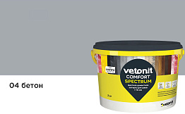 Затирка для швов vetonit comfort spectrum, 04 бетон, 2 кг