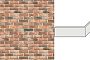 Декоративный кирпич White Hills Лондон брик угловой элемент цвет 300-55