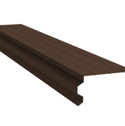 Планка торцевая фигурная 90*110 мм Grand Line Satin Matt TX RAL 8017, 2 м