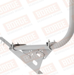 Кровельное ограждение Borge для черепичной кровли оцинкованное RAL 7004, 300*90 см