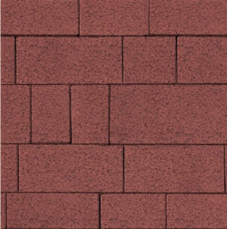 Плитка тротуарная SteinRus Инсбрук Тироль Б.4.Псм.6 Native, красный, толщина 60 мм
