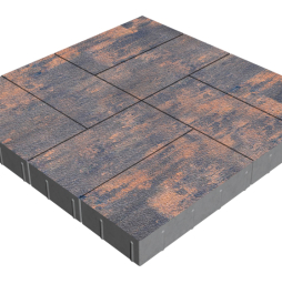 Плитка тротуарная SteinRus Грас Б.4.П.8, Native, Айвори, 400*200*80 мм