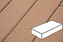 Плитка тротуарная Готика Profi, Картано Гранде, оранжевый, частичный прокрас, б/ц, 300*200*80 мм