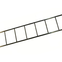 Секция фасадной лестницы Borge оцинкованная RAL 7024, 1,8 м
