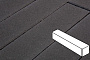 Плитка тротуарная Готика Profi, Ригель, черный, частичный покрас, с/ц, 360*80*80 мм