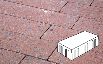 Плитка тротуарная Готика, City Granite FINO, Скада без фаски, Травертин, 225*150*100 мм