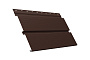 Софит металлический Grand Line Квадро брус с полной перфорацией, сталь 0,5 мм Satin, RAL 8017 шоколад