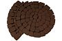 Плитка тротуарная SteinRus Классико, гладкая, коричневый, толщина 60 мм