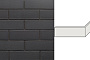 Клинкерная облицовочная угловая плитка King Klinker Dream House для НФС, 26 Black stone, 240*71*115*14 мм