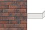 Угловой декоративный кирпич для навесных вентилируемых фасадов левый White Hills Норвич брик цвет F370-75