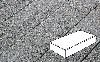 Плитка тротуарная Готика, City Granite FINO, Картано, Белла Уайт, 300*150*80 мм