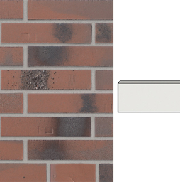 Клинкерная плитка угловая Stroeher Brickwerk, 654 flammenrot, 240*115*71*12 мм
