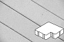 Плитка тротуарная Готика Profi, Калипсо, светло-серый, частичный прокрас, с/ц, 200*200*60 мм