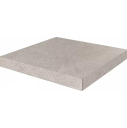 Ступень угловая клееная KERAMA MARAZZI Про Стоун серый светлый необрезная, 330*330*9 мм