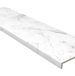 Ступень с прямым носиком Gres Aragon Marble Carrara Blanco 1497*315*14 мм