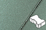 Плитка тротуарная Готика Profi, Катушка, зеленый, частичный прокрас, б/ц, 200*165*60 мм