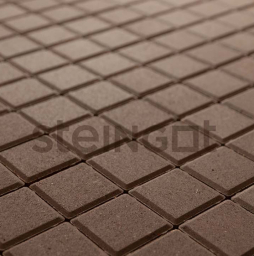 Плитка тротуарная Steingot Моноцвет, Квадрат, темно-коричневый, 100*100*80 мм