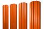 Штакетник Twin фигурный 0,45 PE RAL 2004 оранжевый